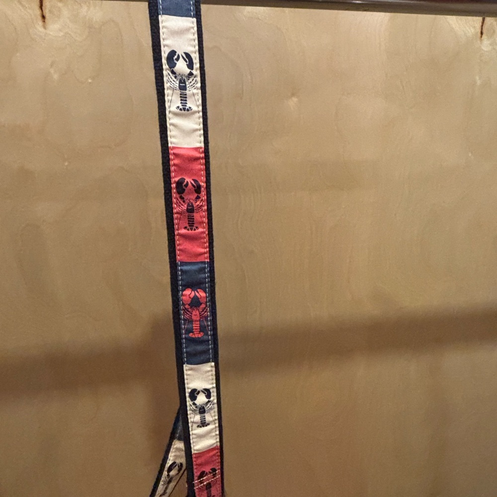 Navy, Red & Cream Lobster Ribbon Strap